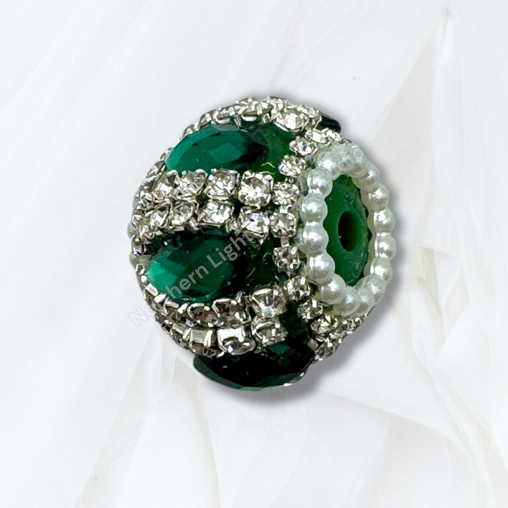 Fancy Rhinestone Pumpkin Beads - 9 piece Mix