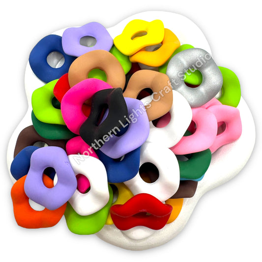 Wavy Spacer 20mm Matte or Shiny Mix Color - 25pc.