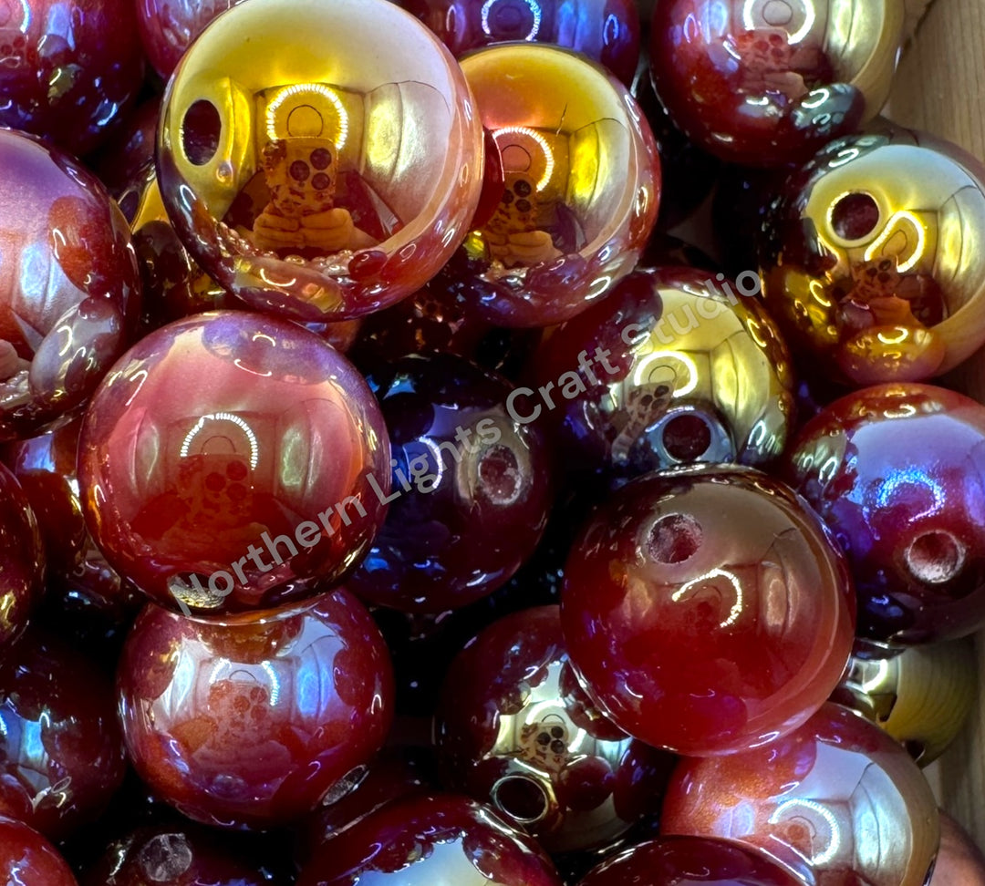 UV Galaxy Cat Eye Premium 16mm Bead - 20 Pcs.