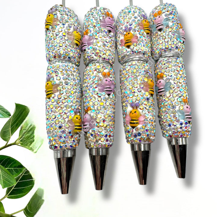 Beadable Bee Rhinestone Pens