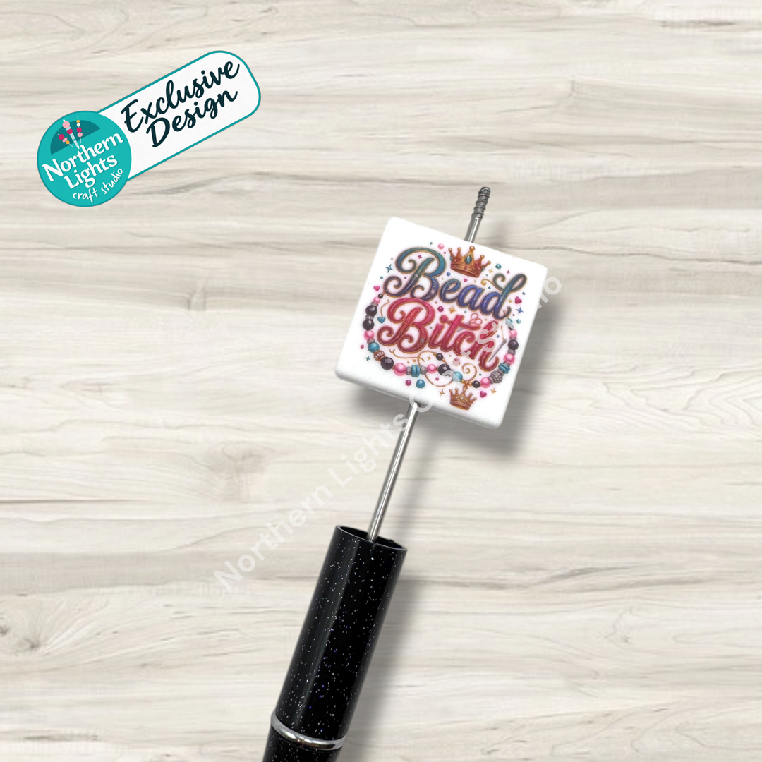Bead B*tch Printed Silicone Focal - Exclusive Design!