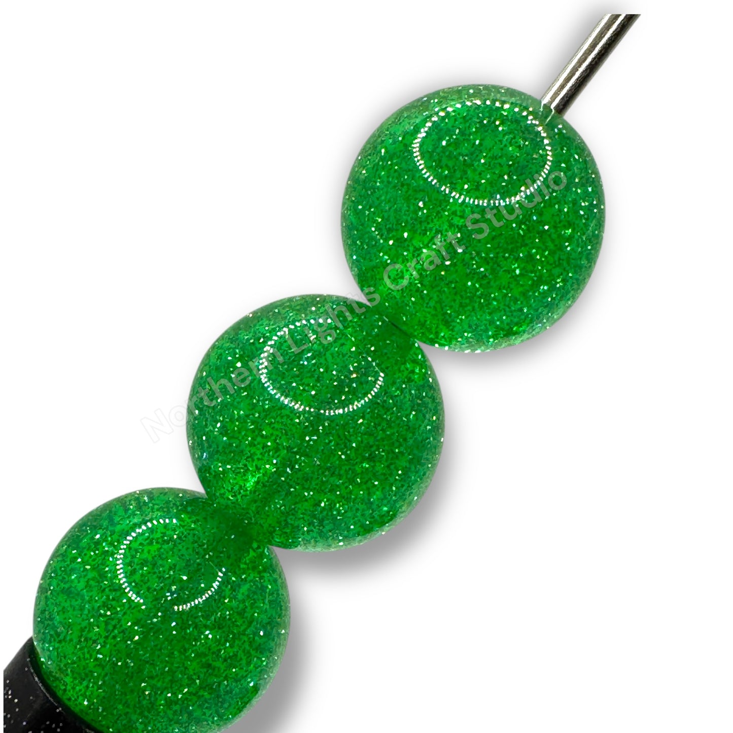 Glitter Dust 16mm Beads - 20 Pcs.