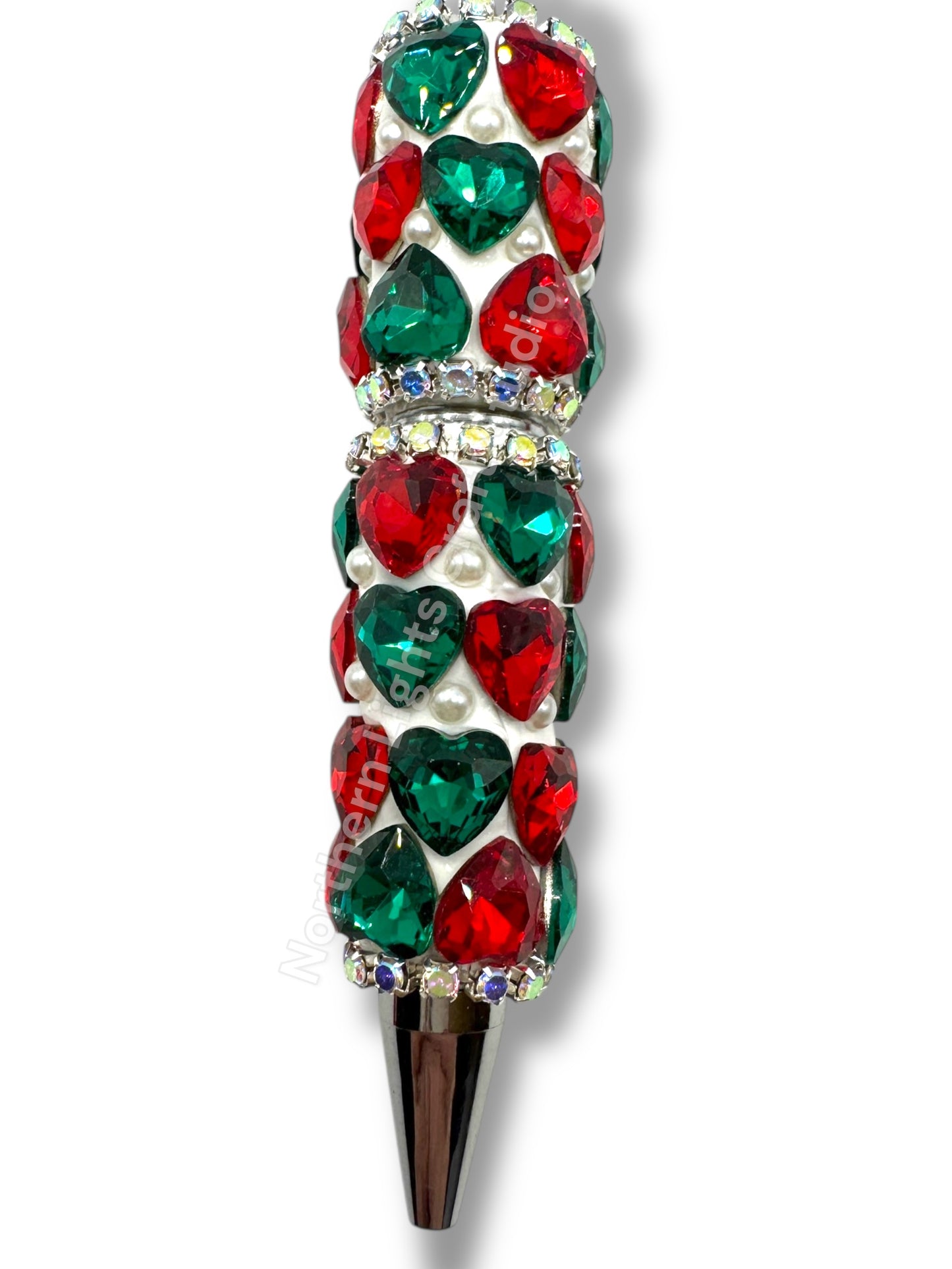 Beadable Christmas Rhinestone Pens