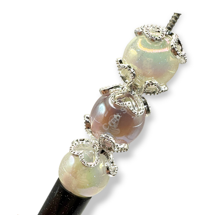 Heart Trio Metal Alloy 16mm Bead Cap  - 20pc.
