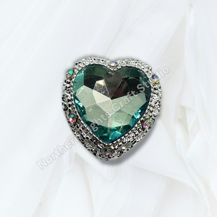 Metal Alloy Heart Bead