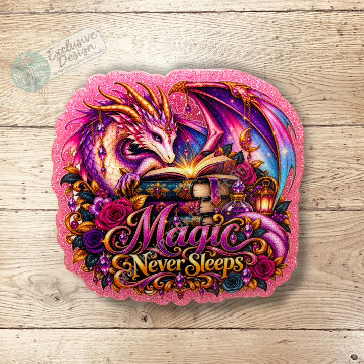 Magic Never Sleeps Flat Back Acrylic 2pc. - Design Exclusive!