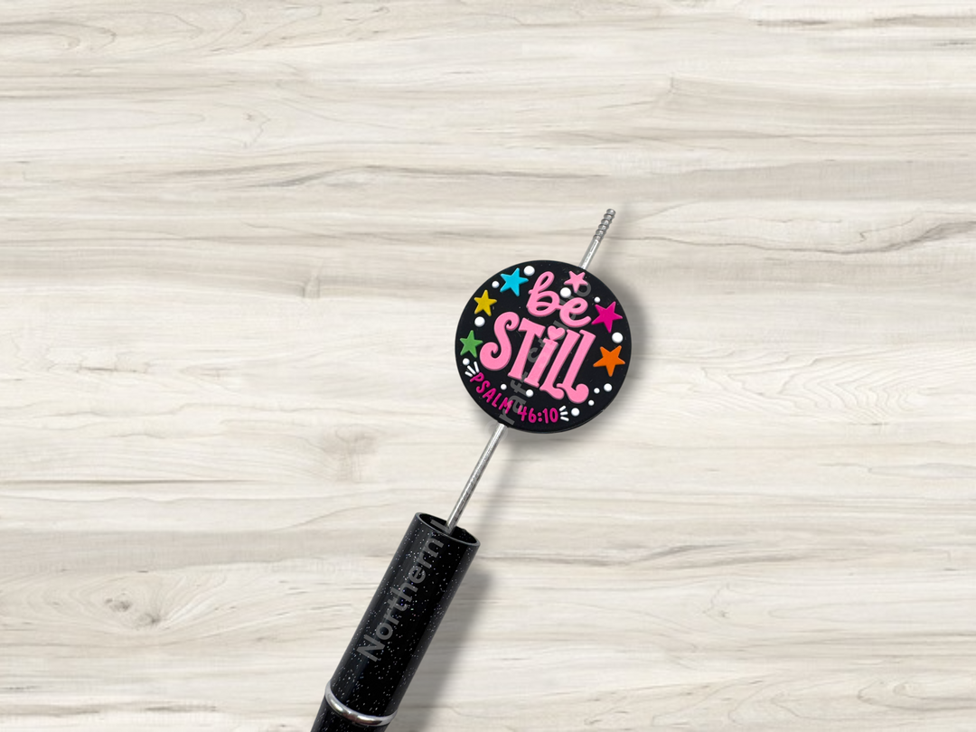 Be Still Psalm 46:10 Silicone Focal Bead