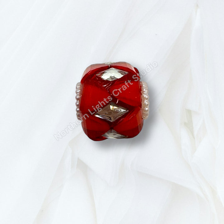 Fancy Silver Diamond Accent Heart Bead Mix - 10pc. Mix