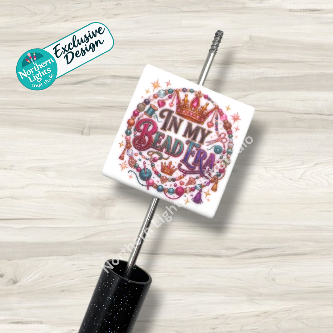 In My Bead Era Printed Silicone Focal - Exclusive Design!