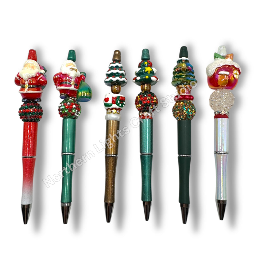 3D Acrylic Focal Beaded Christmas Pen
