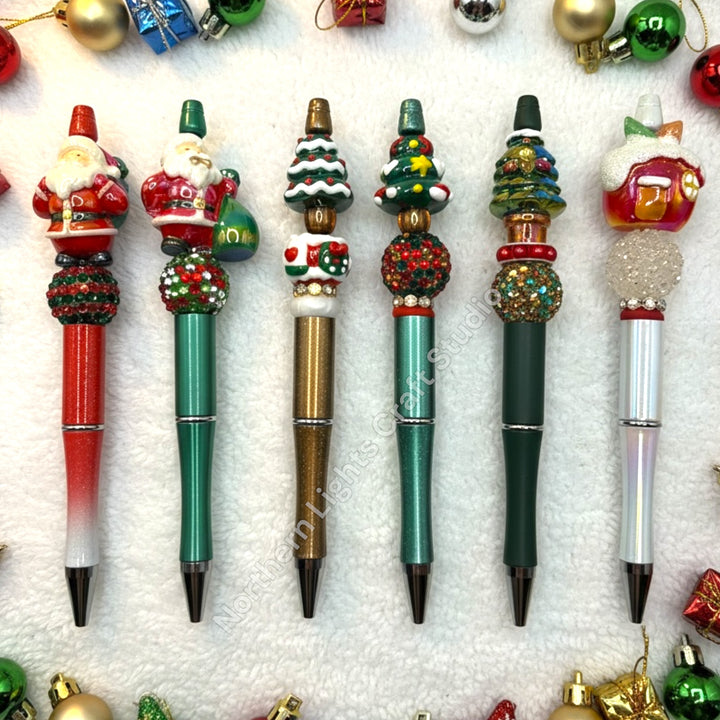 3D Acrylic Focal Beaded Christmas Pen