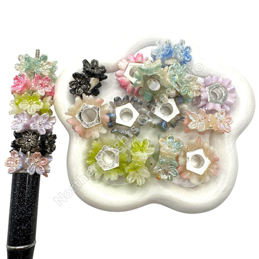 Flower Spacer Bead -12pc. mix