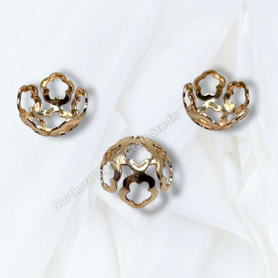 Flower Bead Cap / Bead Cage - Fits 16mm Beads - 20pc