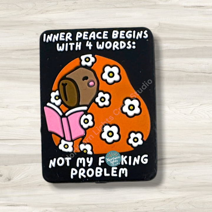 Inner Peace Begins With Four Words Not My F*cking Problem Silicone Focal Bead