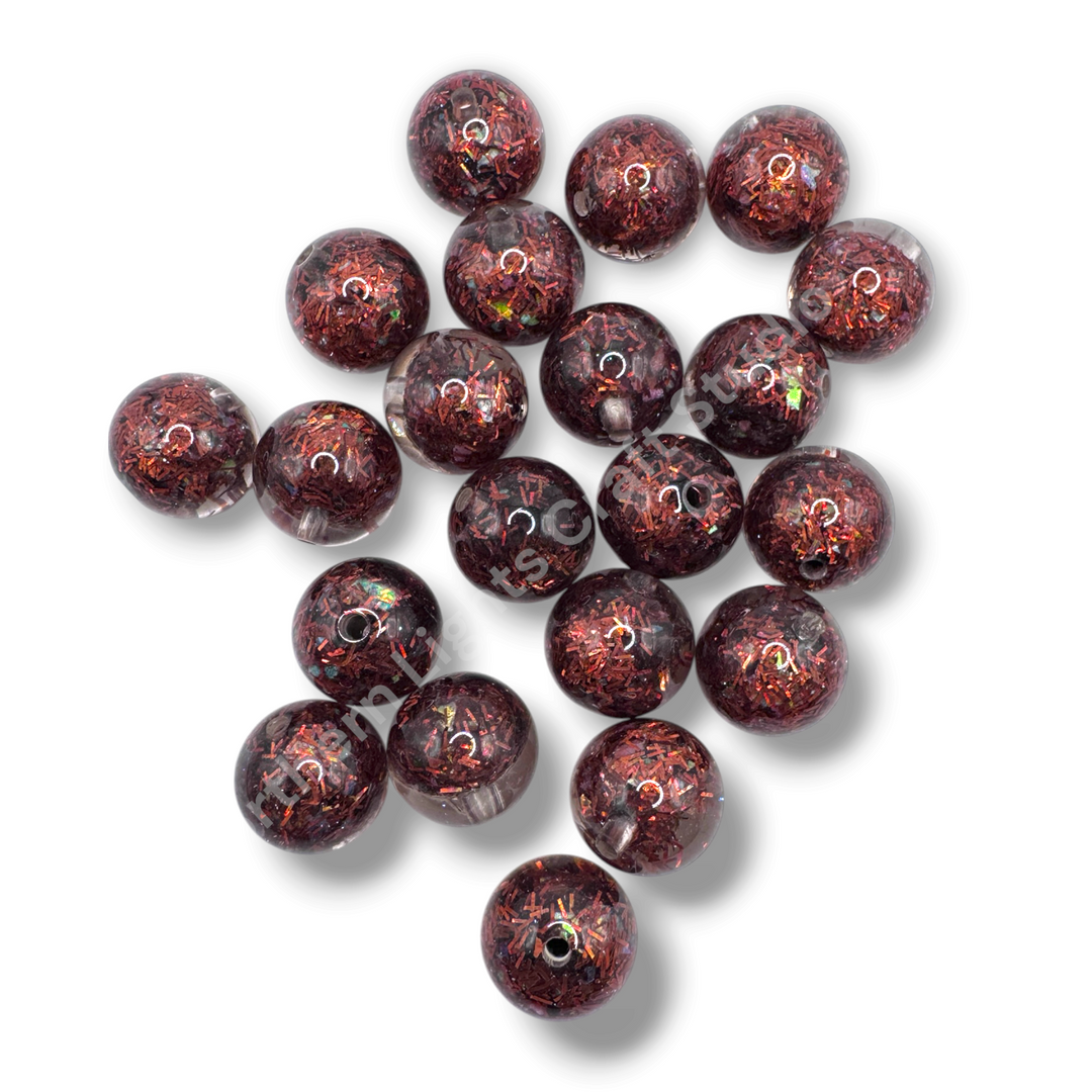 Gemfire 16mm Luxury Resin Beads- 20 pc. Mix or Single Color