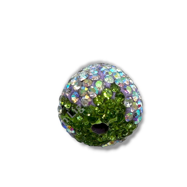 Rhinestone Strawberry Beads -Small or Large Sizes - 1pc.