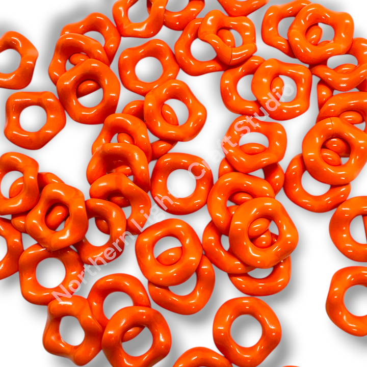 Colorful Wavy Spacer 16mm - Single Color or Mix - 50 pcs.