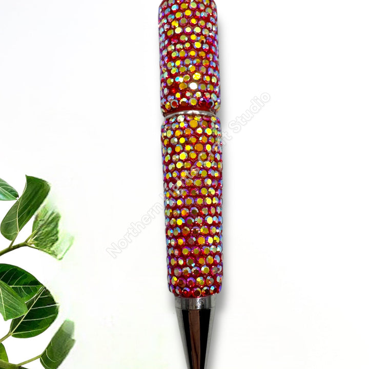 Shiny AB Colorful Rhinestone Beadable Pens - 1pc.
