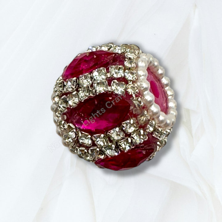 Fancy Rhinestone Pumpkin Beads - 9 piece Mix