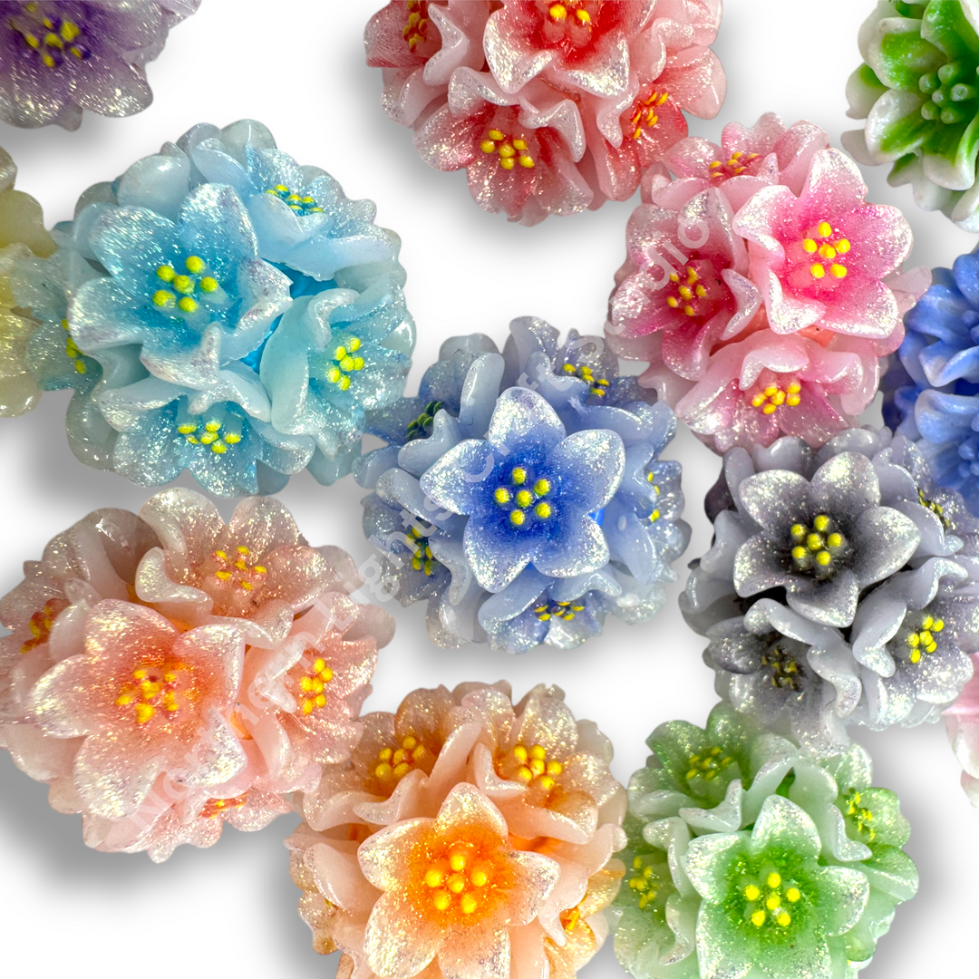 Primrose Flower Beads for Beaded Pens- 2 pc.