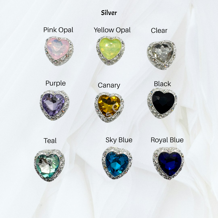Metal Alloy Heart Bead