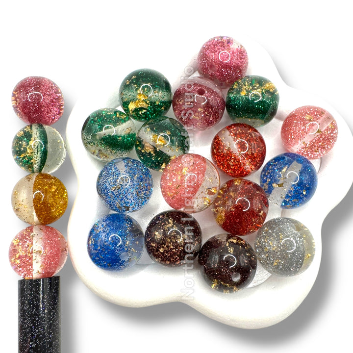 All That Glitters is Gold 16mm Acrylic Beads - 20pc
