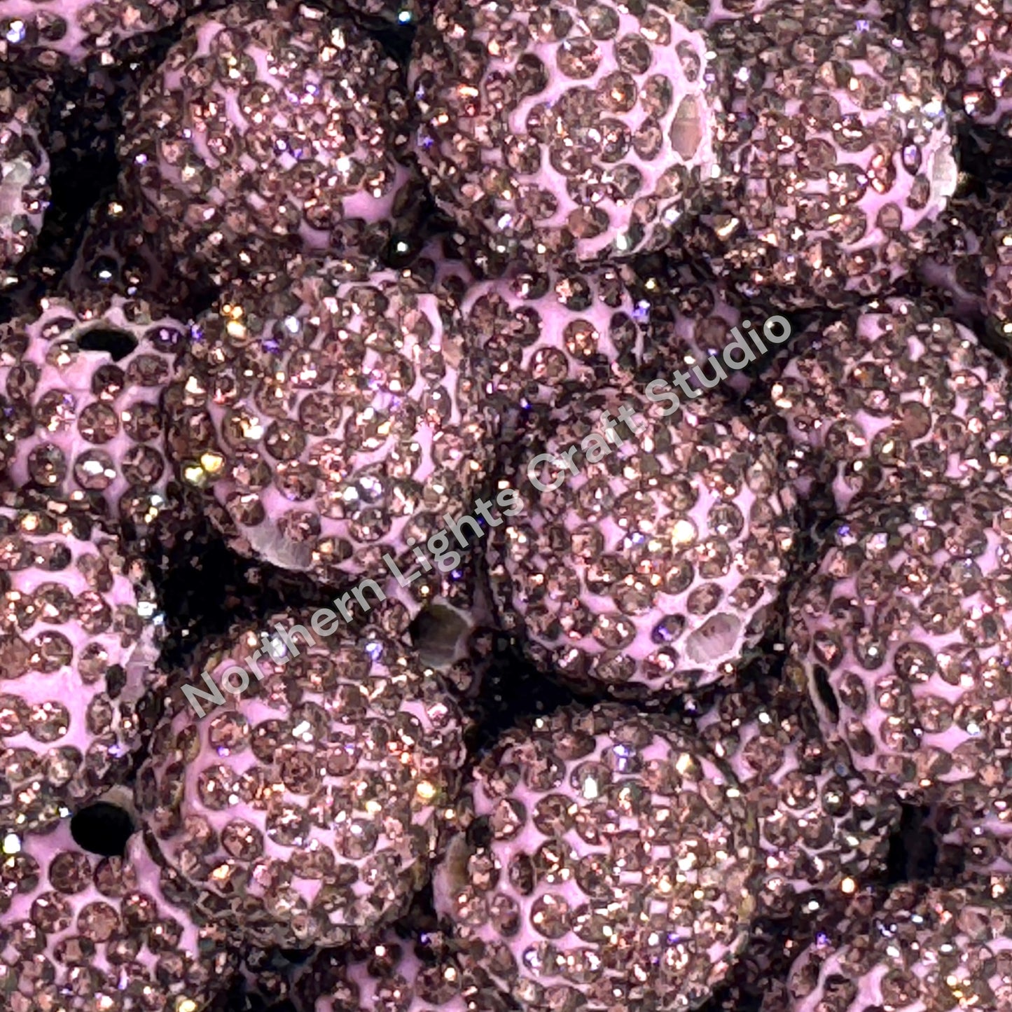 Berry Rhinestone Beads-16mm - 10pc.