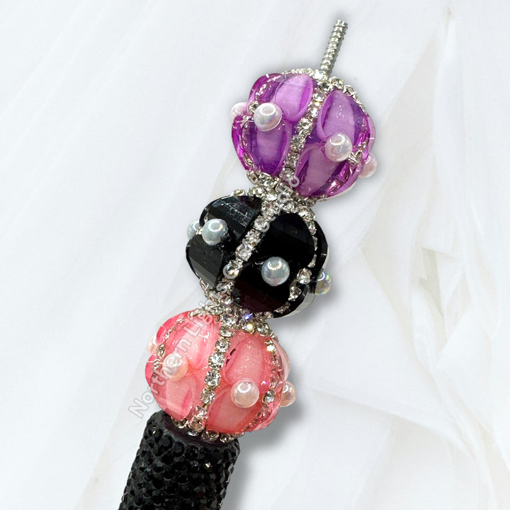 Acrylic Pumpkin Bead With Pearl Accent - 8pc. Mix