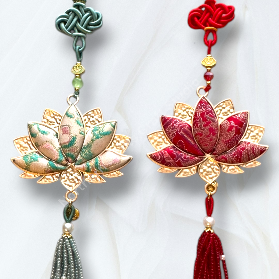 Song Brocade Lotus Car Charm / Decorative Hanging Charm