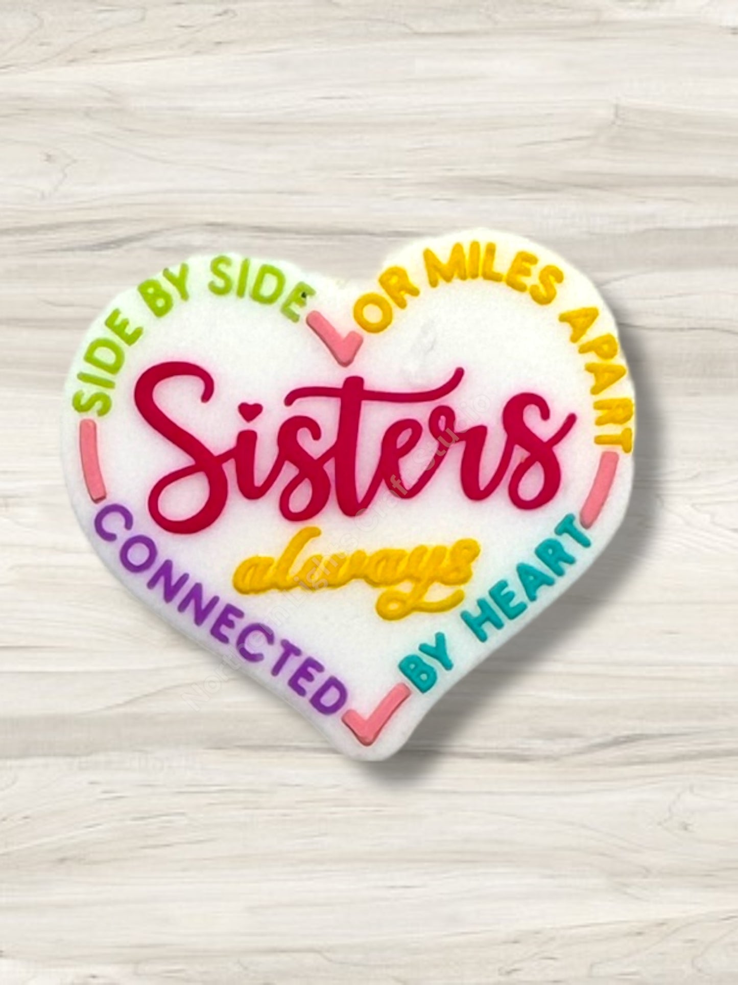 Sisters Silicone Focal Bead -New colors!