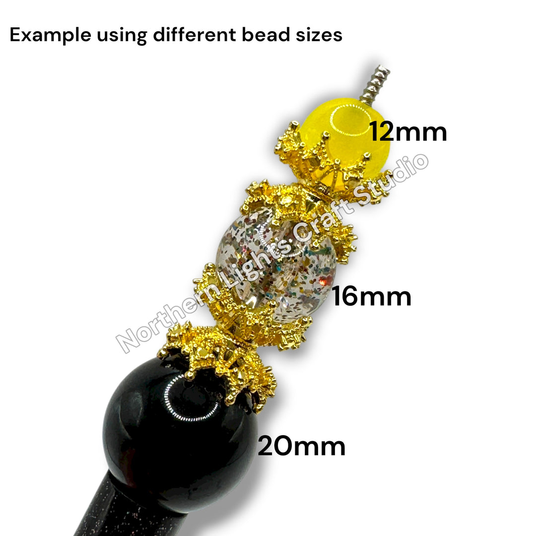 Metal  Star Bead Cap  - 14mm -10pc. - Choose Color