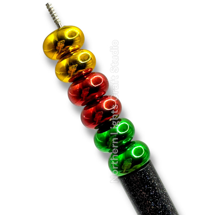 Metallic Wheel Spacer - Christmas Mix 25pc.