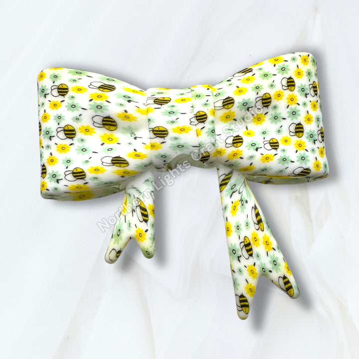 Silicone Bow Focal Bead