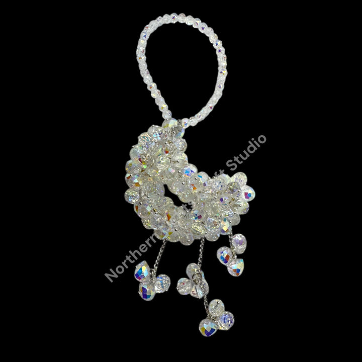 AB Crystal Moon Suncatcher / Moon Car Charm