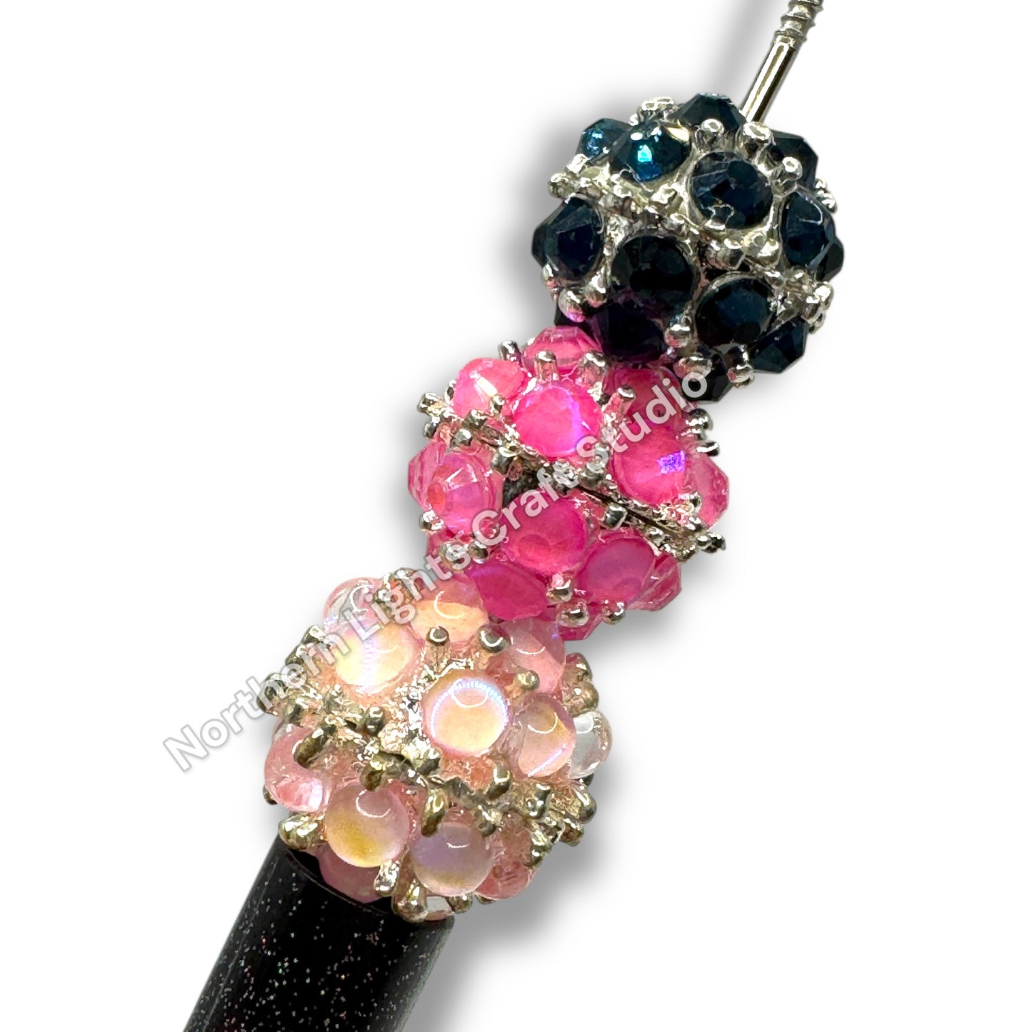 Metal Alloy Crystal Bubble Beads 18-20mm - 10pc.