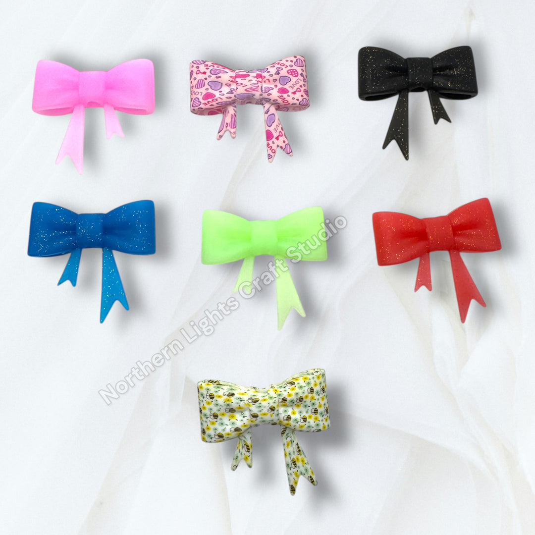 Silicone Bow Focal Bead