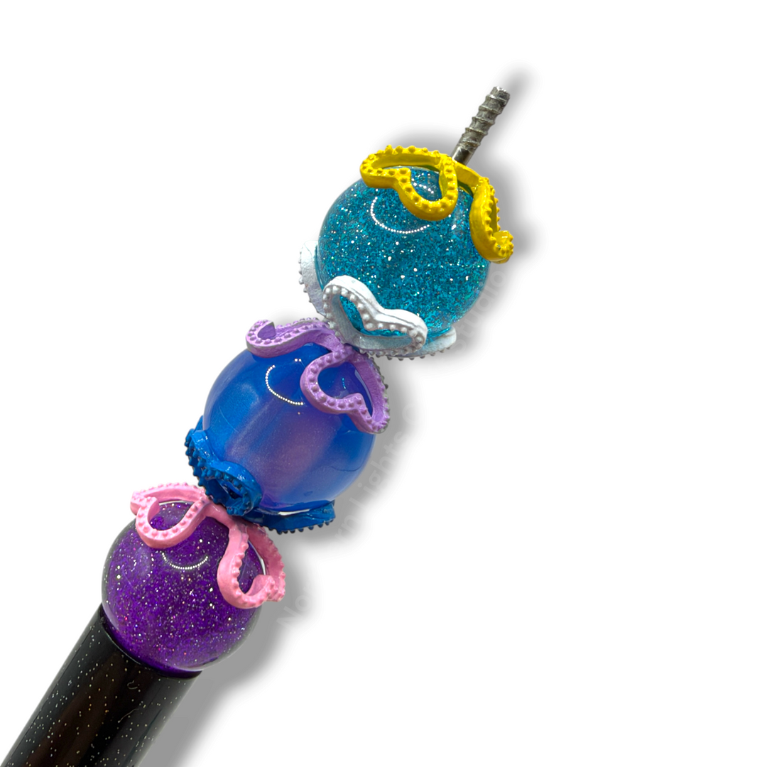 Heart Trio Metal Alloy 16mm Bead Cap  - 20pc.