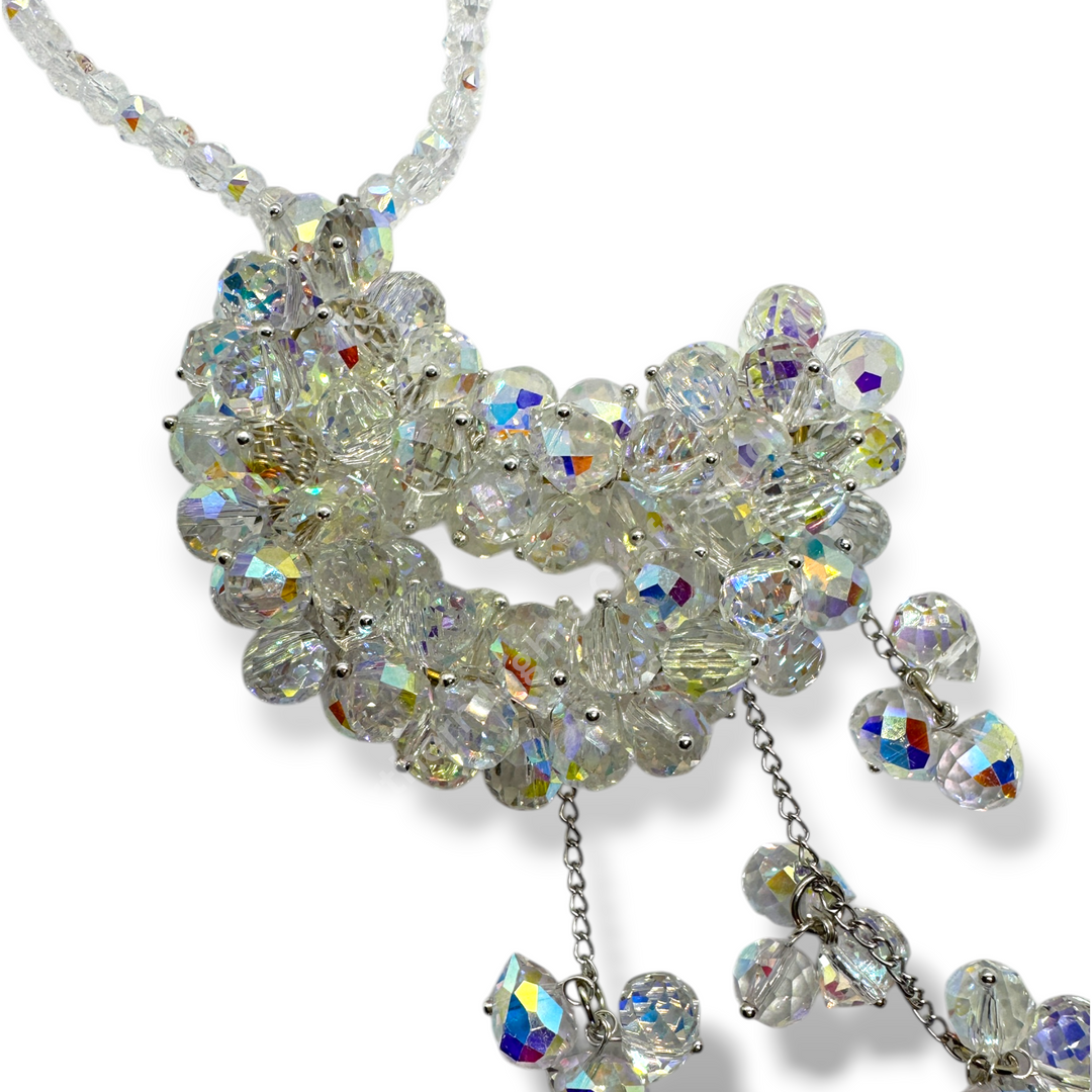 AB Crystal Moon Suncatcher / Moon Car Charm