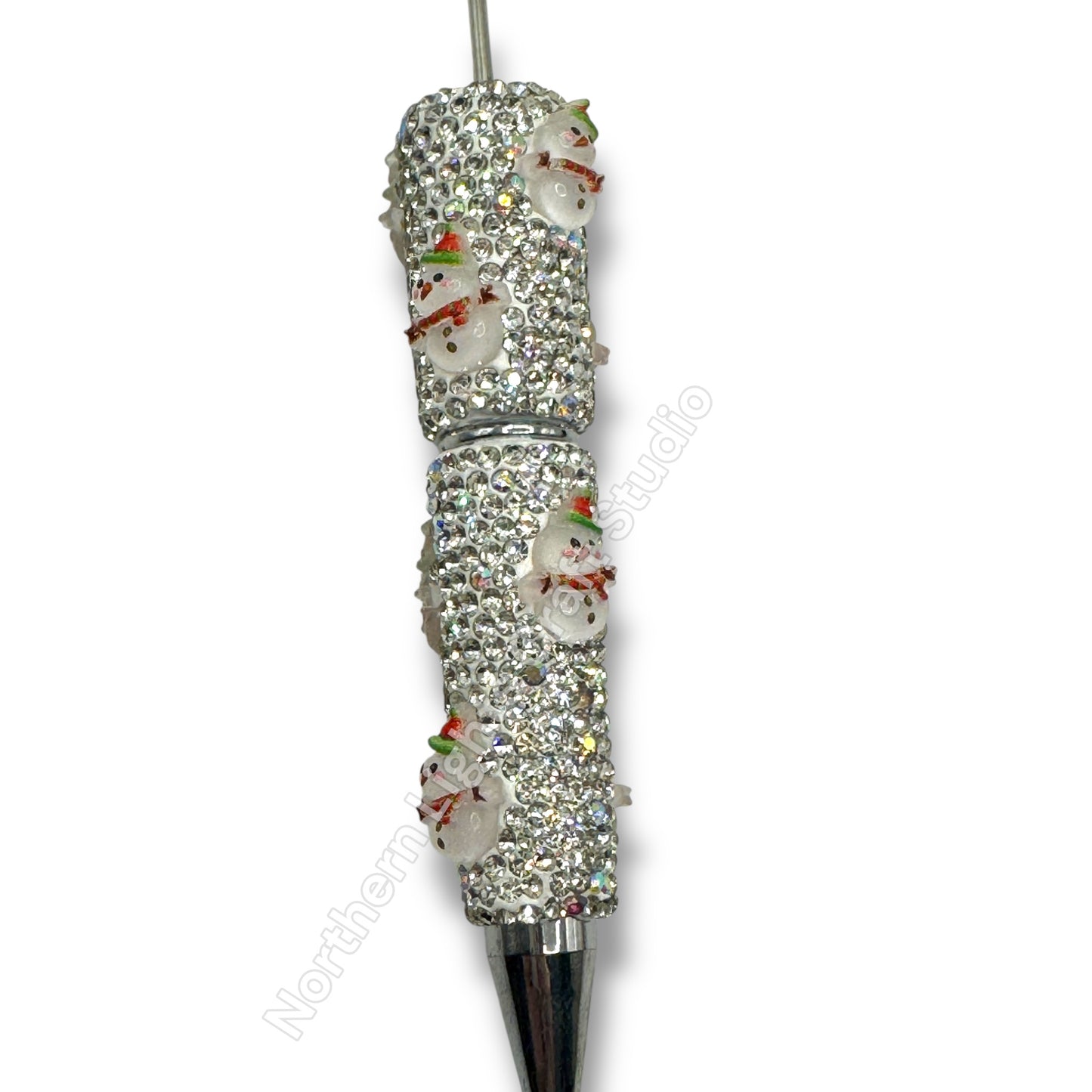 Beadable Christmas Rhinestone Pens