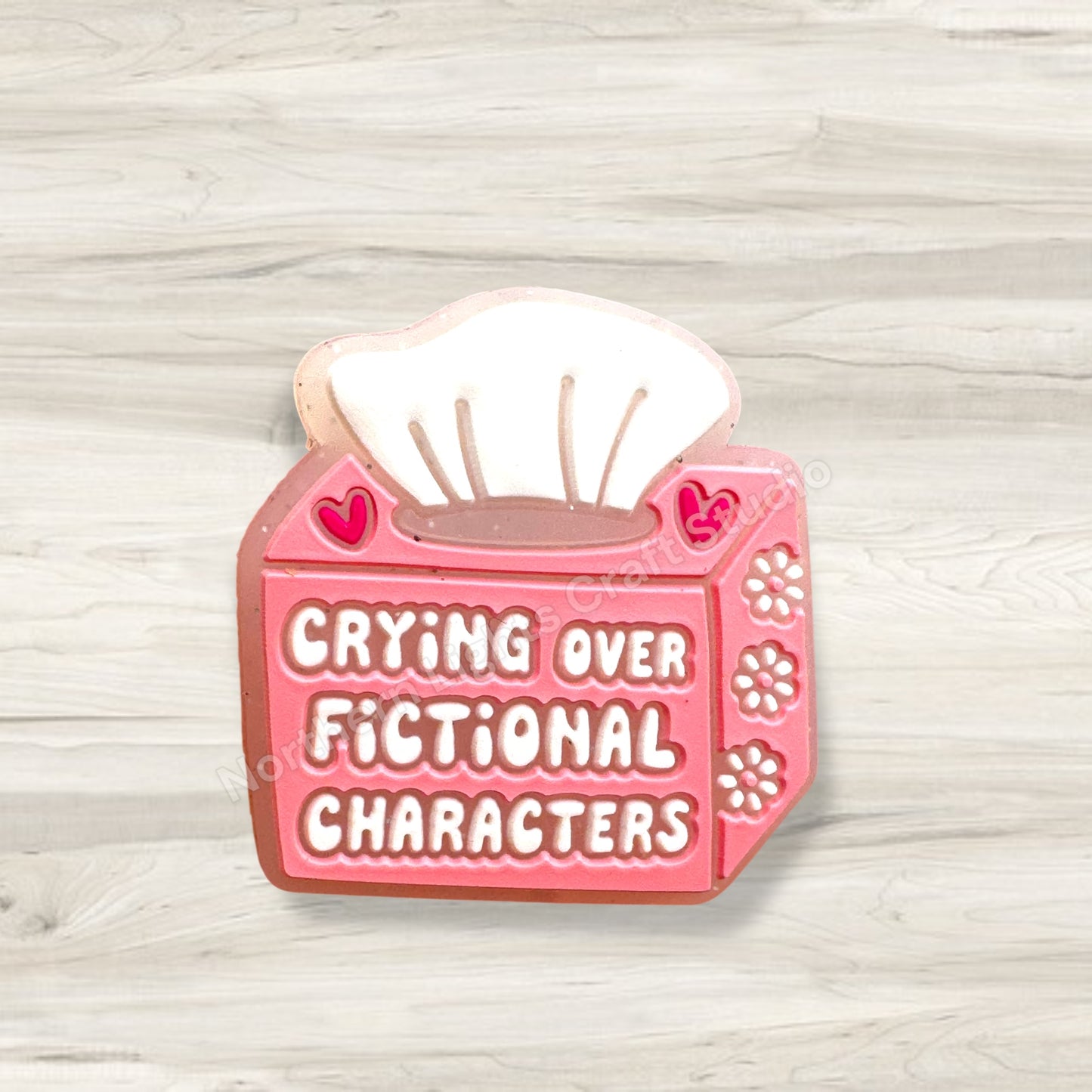 Crying Over Fictional Characters Silicone Focal Bead