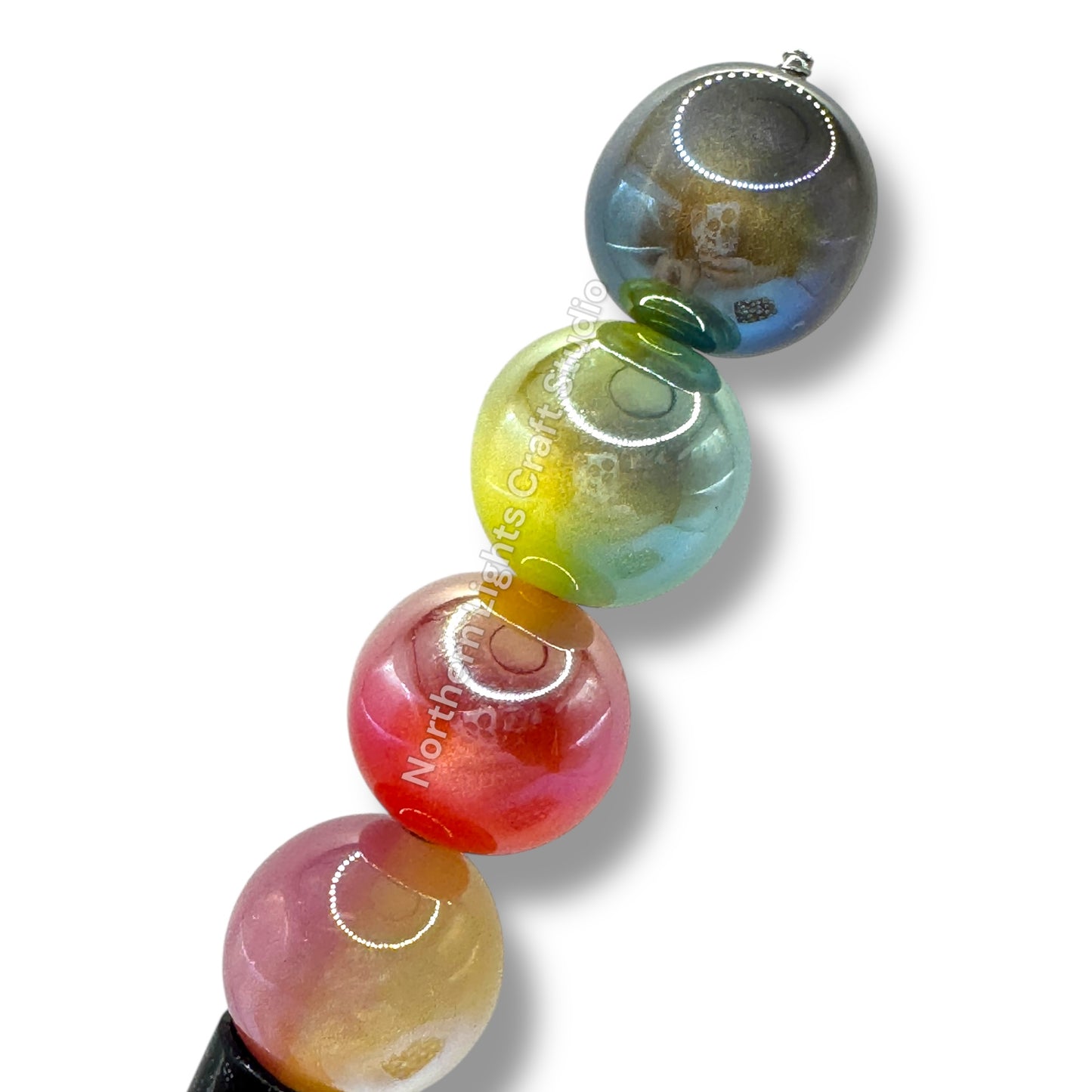 2-Tone UV Color 16mm Marble Beads - 20pcs.