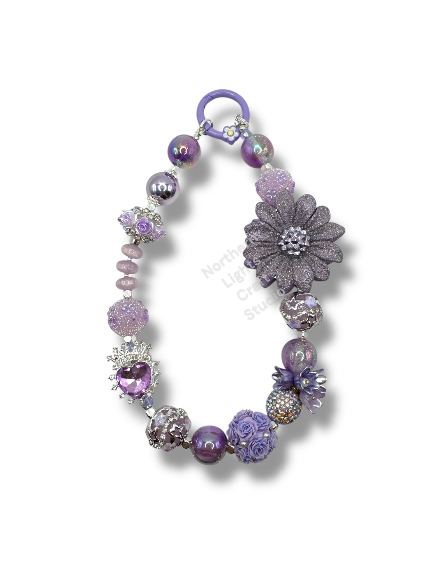Frosted Lavendar Keychain