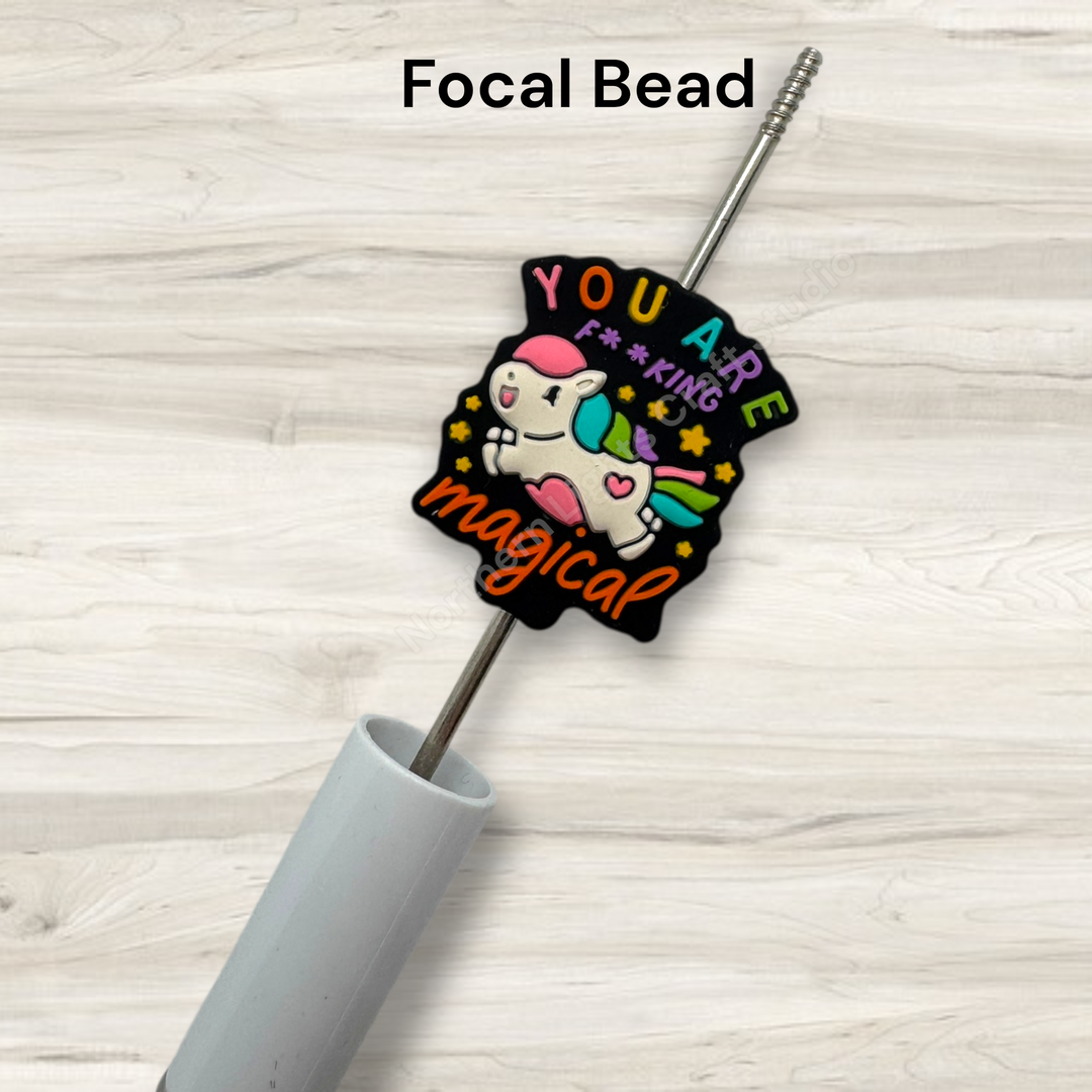 You Are F** Magical Silicone Focal Bead