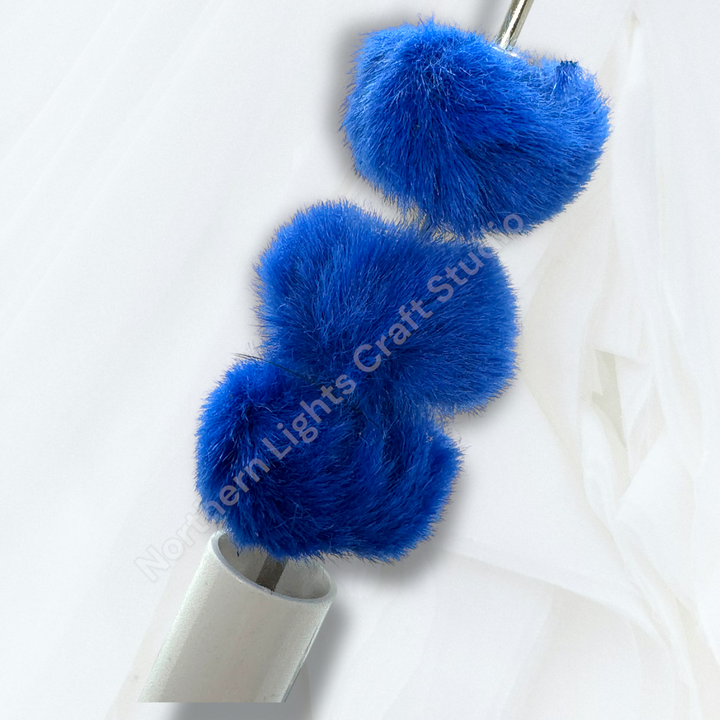 Royal Blue Fuzzy Spacer 30 pc. - 20mm