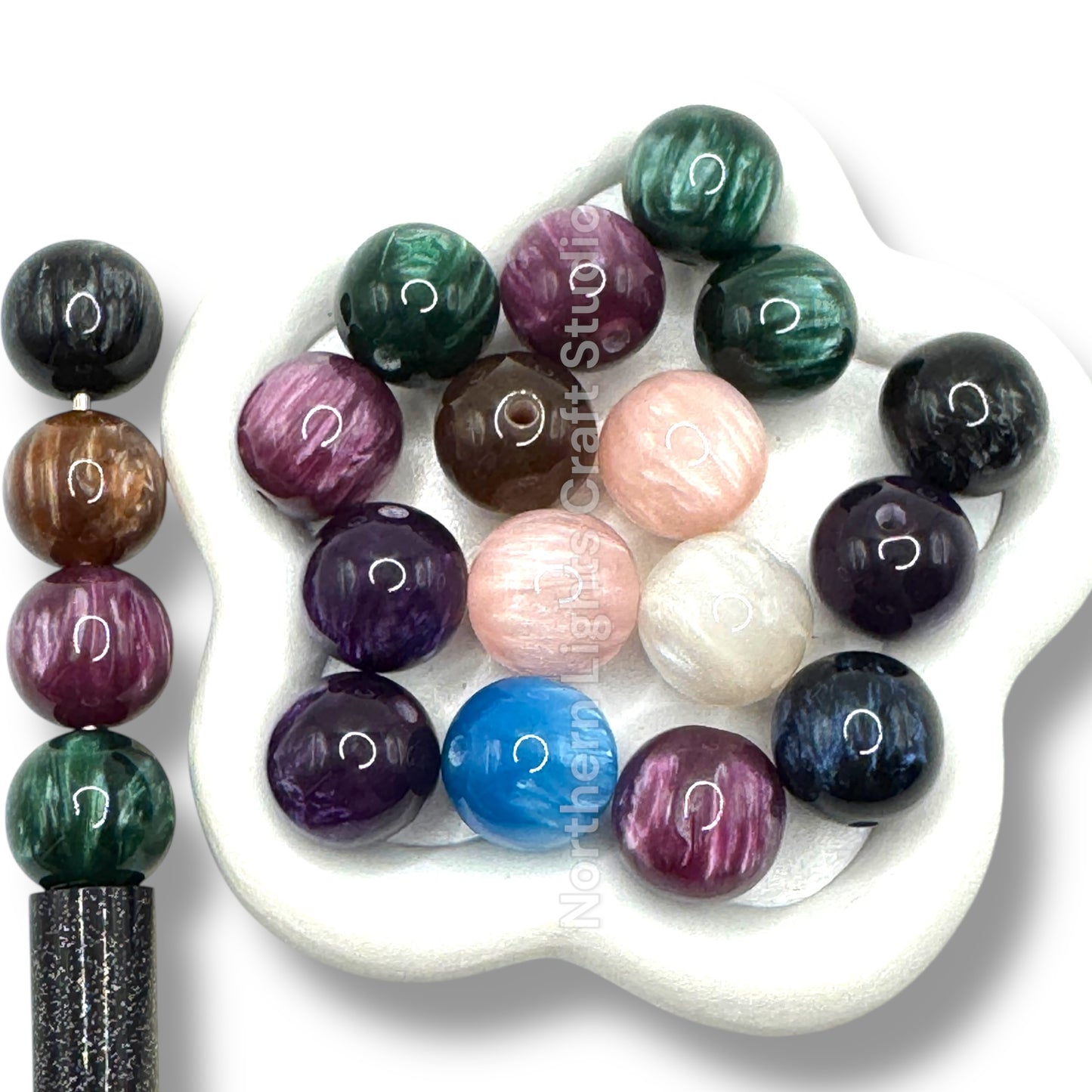Galaxy Cat Eye Color Mix -16mm - 20 pcs.