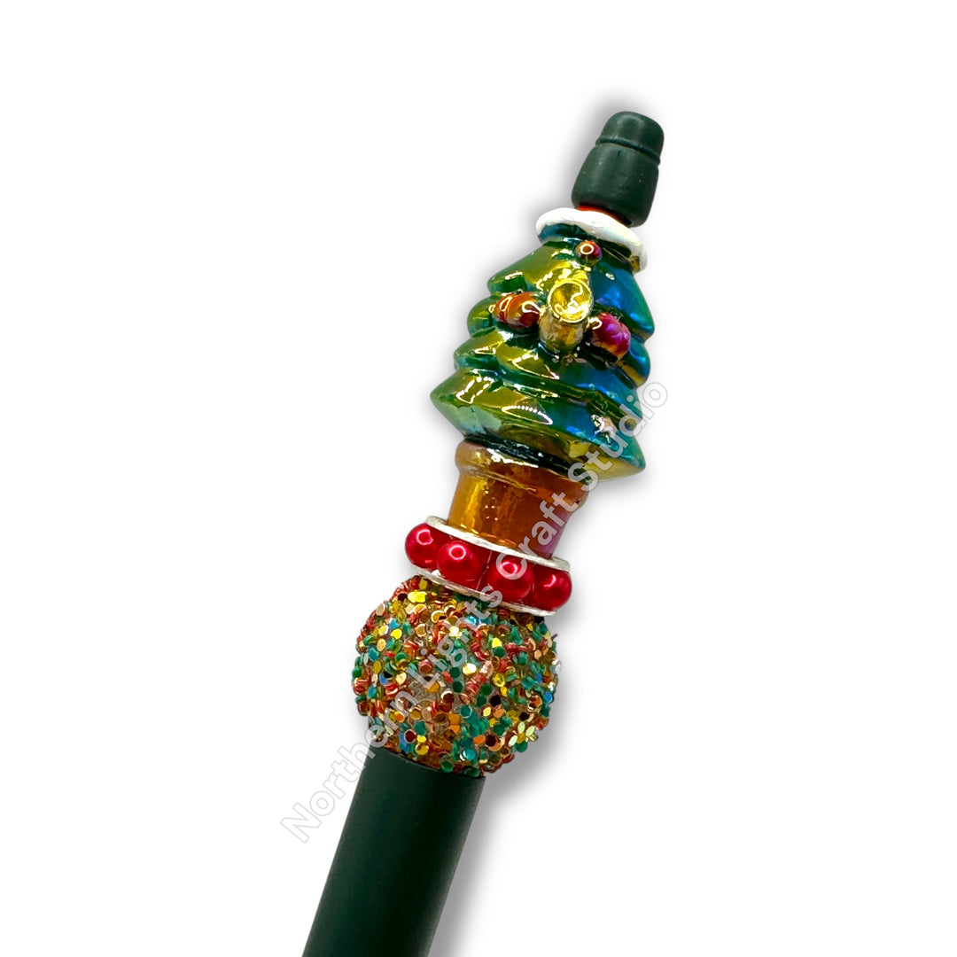 3D Acrylic Focal Beaded Christmas Pen