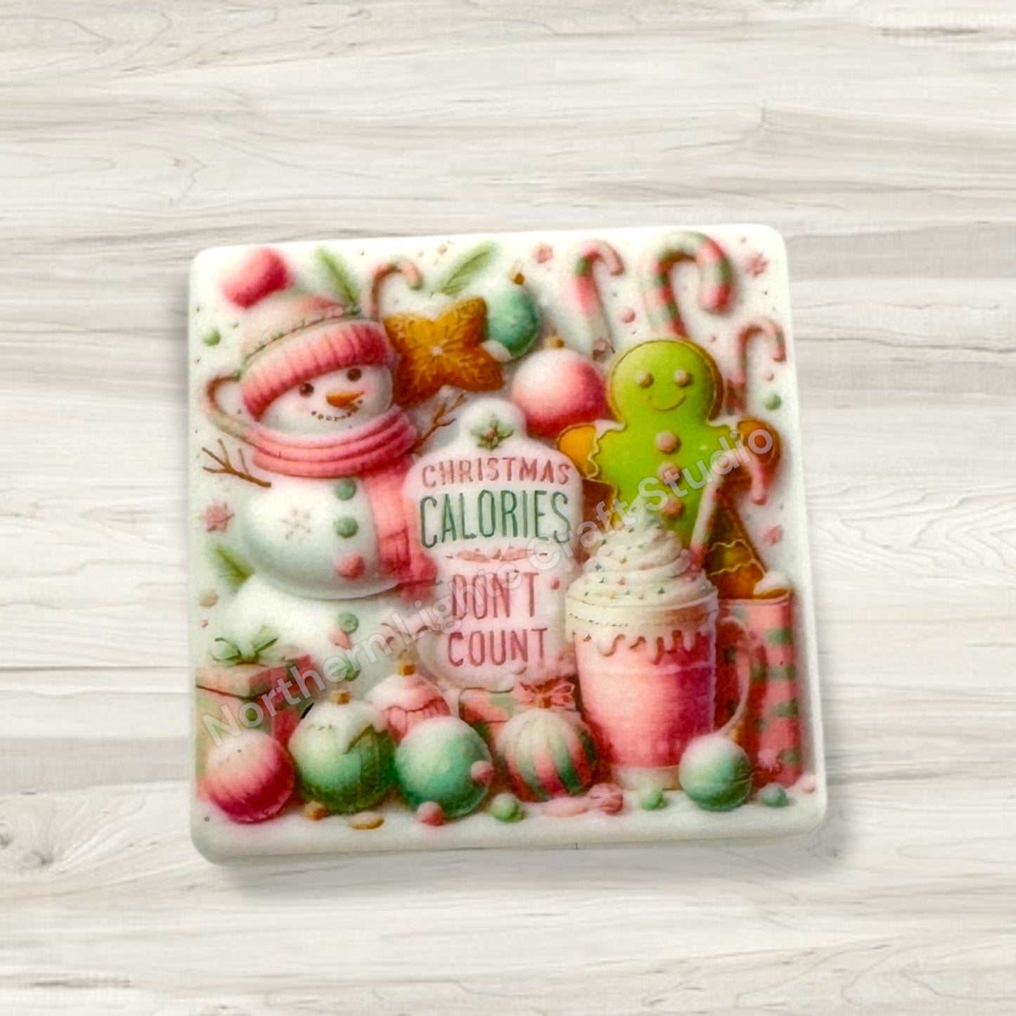 Printed Christmas Focals / Christmas Focal Beads