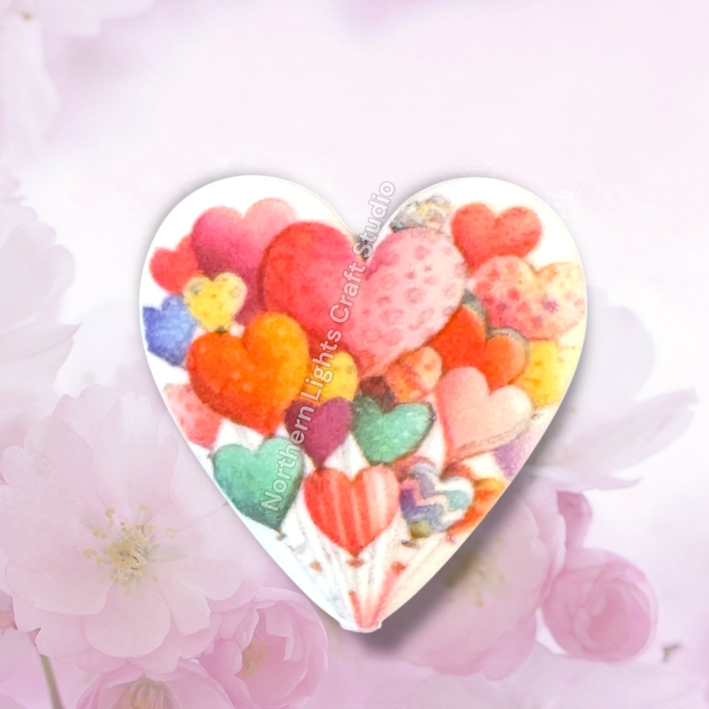 Balloon Printed Heart Focal