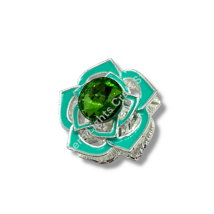 Metal Alloy Large Flower Bead - 1pc.