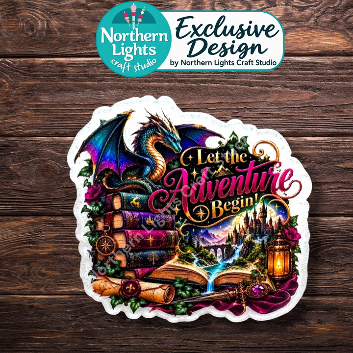 Let the Adventure Begin Flat Back Acrylic 2pc. - Design Exclusive!